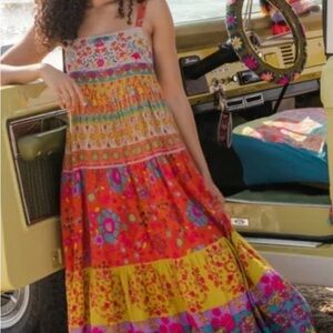 Natural‎ Life Patricia Tiered Maxi Dress -medium